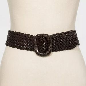 Net Universal thread brown adjustable wide belt S